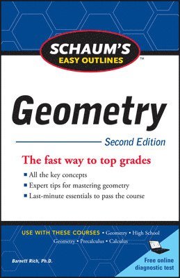 Barnett Rich - Schaum's Easy Outline of Geometry, Second Edition, Häftad