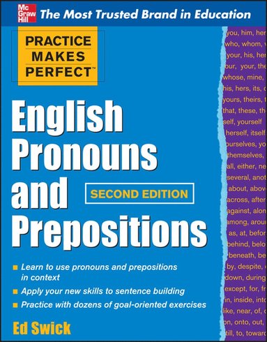 bokomslag Practice Makes Perfect English Pronouns and Prepositions, Second Edition