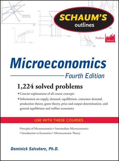 Dominick Salvatore - Schaum's Outline of Microeconomics, Fourth Edition, Häftad