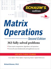 bokomslag Schaum's Outline of Matrix Operations