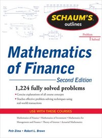 bokomslag Schaum's Outline of  Mathematics of Finance, Second Edition