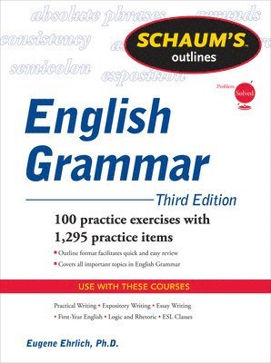 bokomslag Schaum's Outline of English Grammar, Third Edition