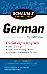 bokomslag Schaum's Easy Outline of German, Second Edition