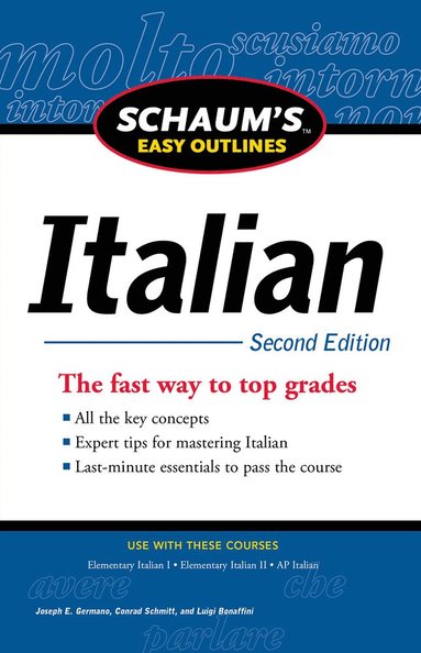 bokomslag Schaum's Easy Outline of Italian, Second Edition