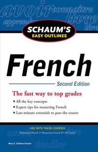 bokomslag Schaum's Easy Outline of French, Second Edition