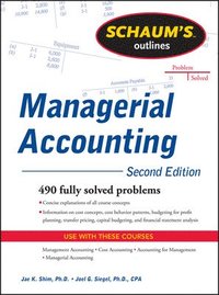 bokomslag Schaum's Outline of Managerial Accounting, 2nd Edition