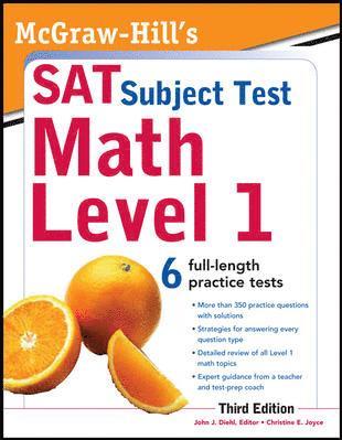 bokomslag McGraw-Hill's SAT Subject Test Math Level 1, 3rd Edition