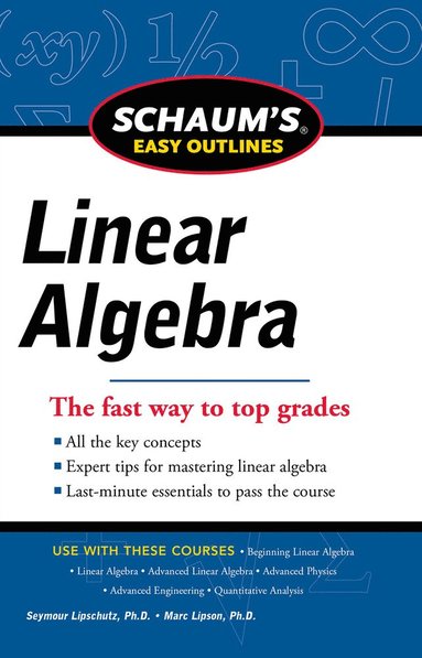 bokomslag Schaums Easy Outline of Linear Algebra Revised