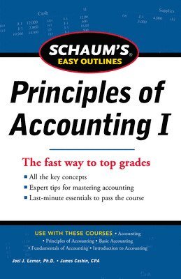 bokomslag SCHAUM'S EASY OUTLINE OF PRINCIPLES OF ACCOUNTING