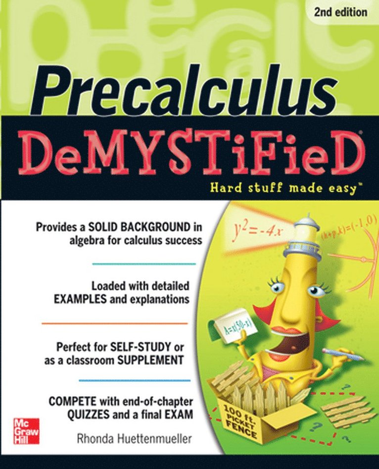 Rhonda Huettenmueller - Pre-calculus Demystified, Second Edition, Häftad