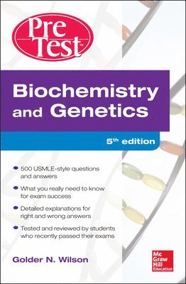 bokomslag Biochemistry and Genetics Pretest Self-Assessment and Review 5/E