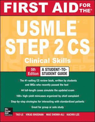 bokomslag First Aid for the USMLE Step 2 CS, Fifth Edition