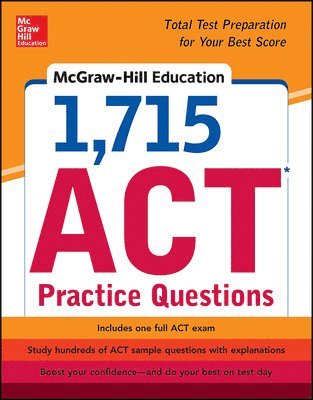 bokomslag McGraw-Hill Education 1,715 ACT Practice Questions