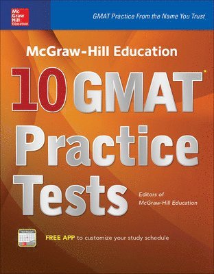 bokomslag McGraw-Hill Education 10 GMAT Practice Tests