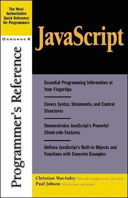 bokomslag JavaScript Programmer's Reference