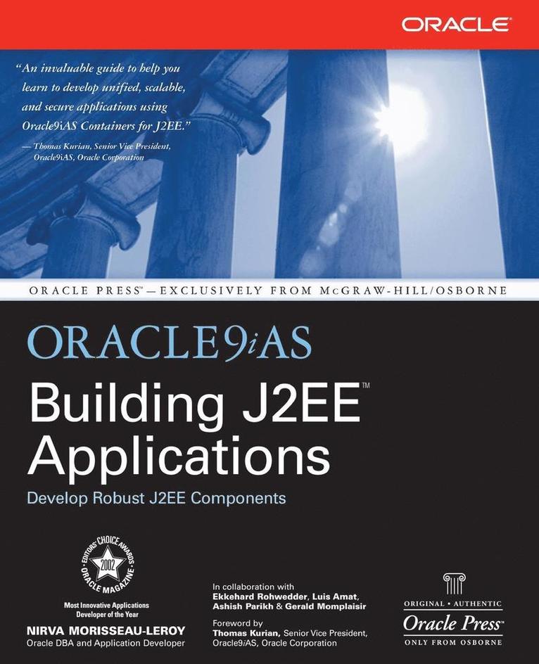 Oracle9Ias Building J2Ee(Tm) Applications 1