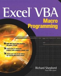 bokomslag Excel VBA Macro Programming
