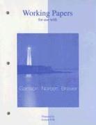 Ray H. Garrison, Peter C. Brewer, Eric W. Noreen - Managerial Accounting Working Papers, Häftad