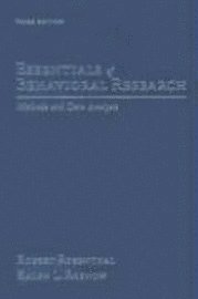 Robert Rosenthal, Ralph L. Rosnow - Essentials of Behavioral Research, Inbunden