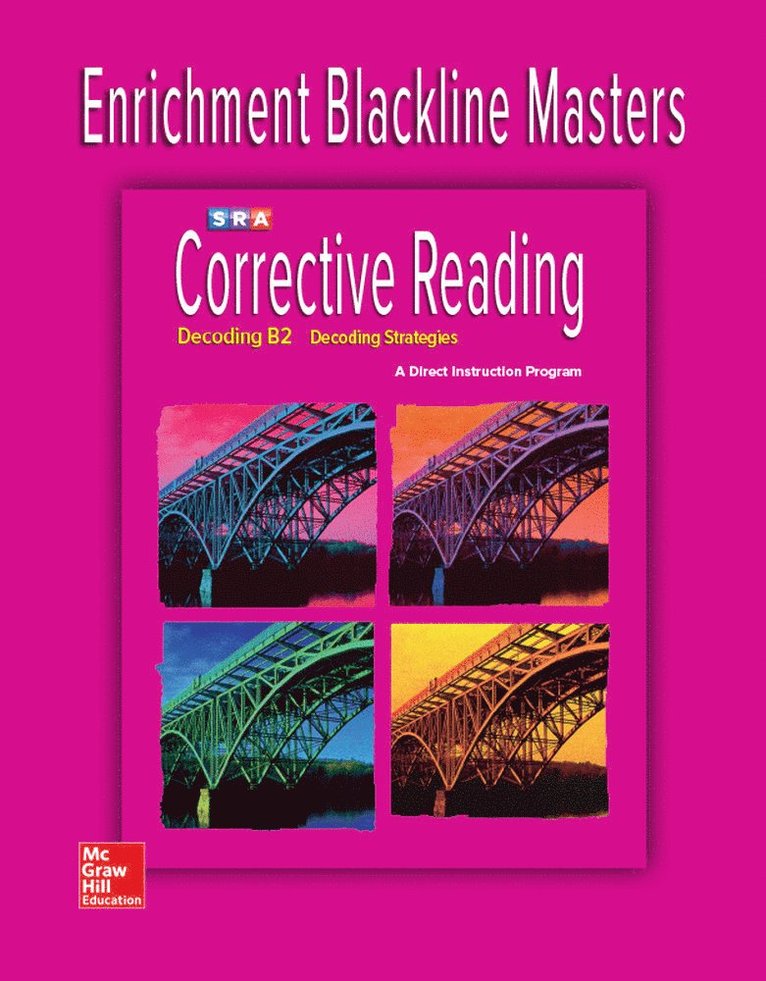 Corrective Reading Decoding Level B2, Enrichment Blackline Master 1