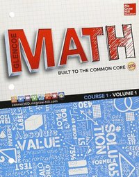 bokomslag Glencoe Math, Course 1, Student Edition, Volume 1