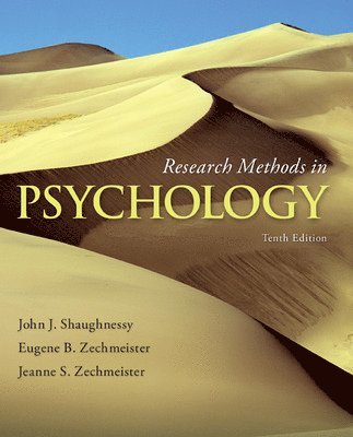 John Shaughnessy, Eugene Zechmeister, Jeanne Zechmeister, John J. Shaughnessy, Eugene B. Zechmeister - Research Methods in Psychology, Inbunden