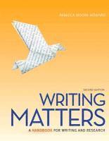 bokomslag Writing Matters: A Handbook for Writing and Research