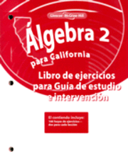 Algebra 2 Para California: Libro de Ejercicios Para Guia de Estudio E Intervencion 1