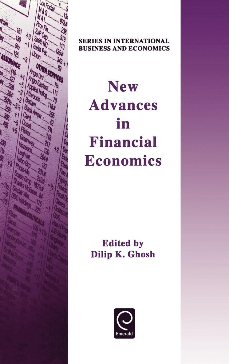 Dilip Ghosh - New Advances in Financial Economics, Inbunden