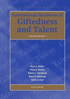 K. A. Heller, F. J. M�nks, R. Subotnik, Robert J. Sternberg - International Handbook of Giftedness and Talent, Inbunden