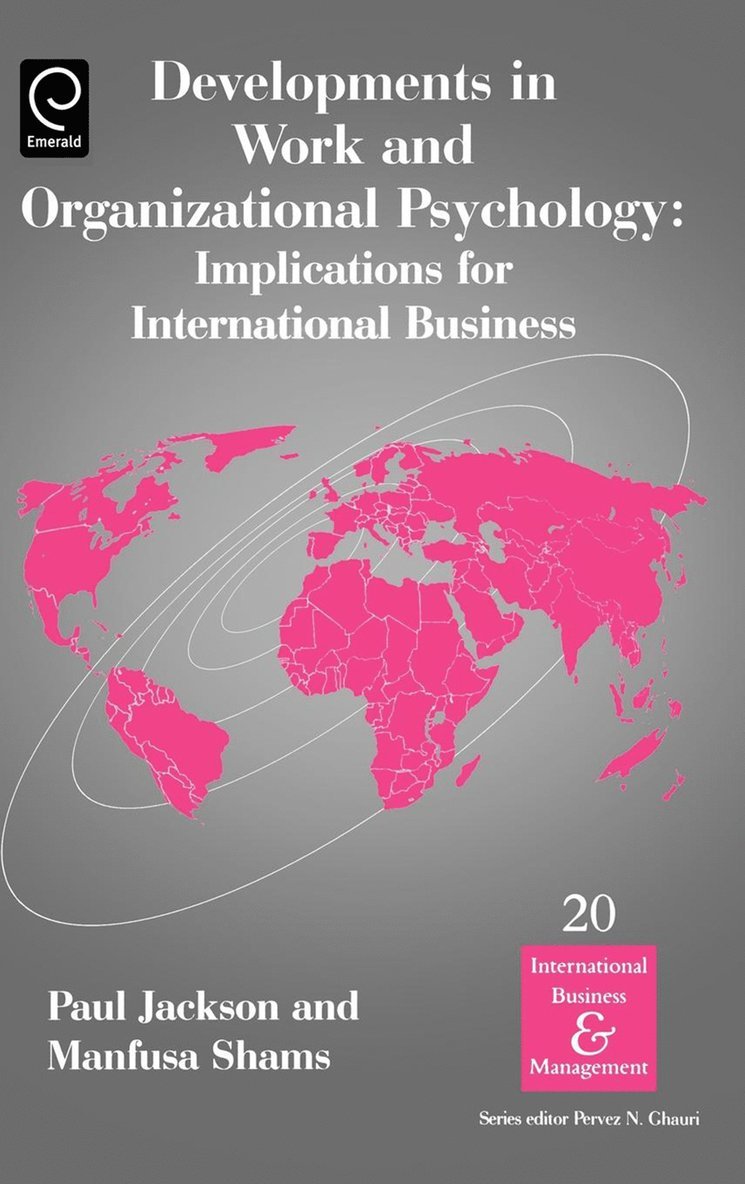 Manfusa Shams, Paul Jackson - Developments in Work and Organizational Psychology, Inbunden
