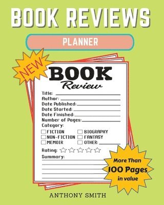 New !! Book Reviews Planner 1