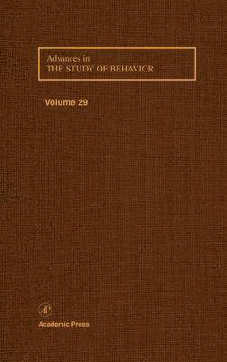 Advances in the Study of Behavior 1