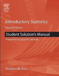 bokomslag Student Solutions Manual for Introductory Statistics
