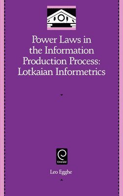 Power Laws in the Information Production Process 1