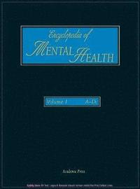 bokomslag Encyclopedia of Mental Health, Volume 1