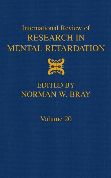 bokomslag International Review of Research in Mental Retardation