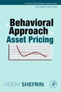 bokomslag A Behavioral Approach to Asset Pricing