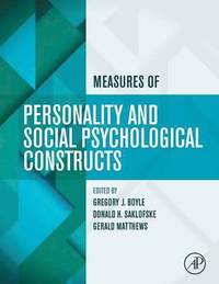 bokomslag Measures of Personality and Social Psychological Constructs