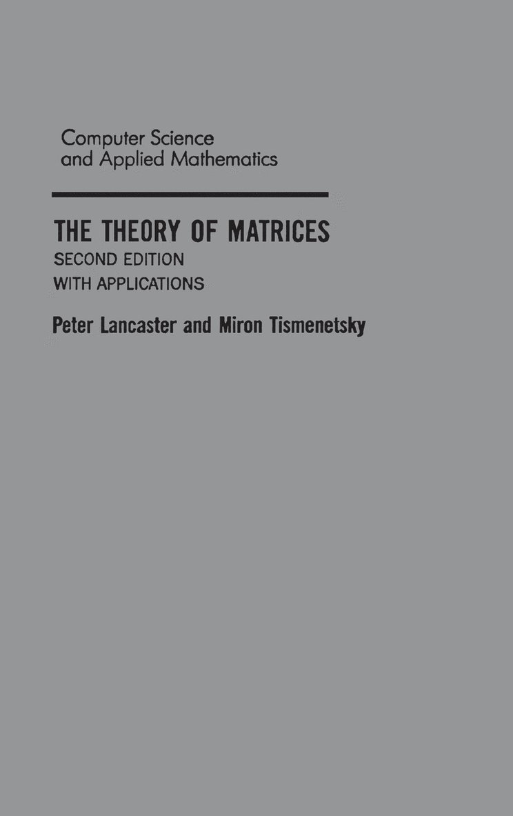 The Theory of Matrices 1