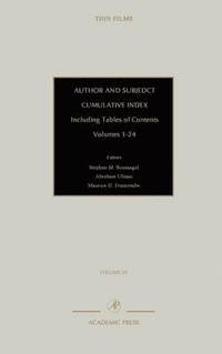 bokomslag Author and Subject Cumulative Index, Including Tables of Contents
