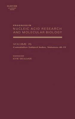 bokomslag Progress in Nucleic Acid Research and Molecular Biology