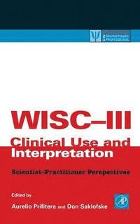 bokomslag WISC-III Clinical Use and Interpretation