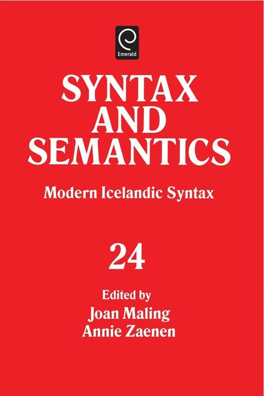 Joan Maling, Annie Zaenen - Modern Icelandic Syntax, Häftad