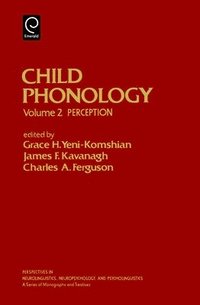 bokomslag Child Phonology