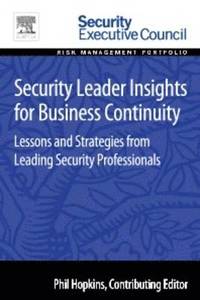 bokomslag Security Leader Insights for Business Continuity