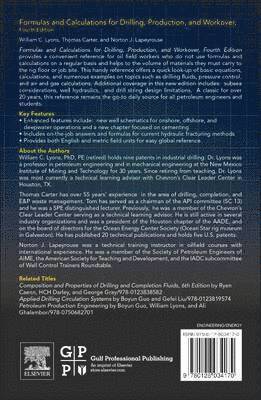 Formulas and Calculations for Drilling, Production, and Workover