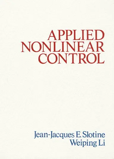 Jean-Jacques Slotine, Weiping Li - Applied Nonlinear Control, Häftad