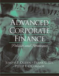 bokomslag Advanced corporate finance