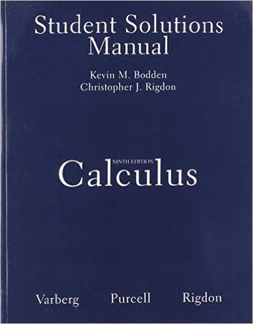 Student Solutions Manual for Calculus 1